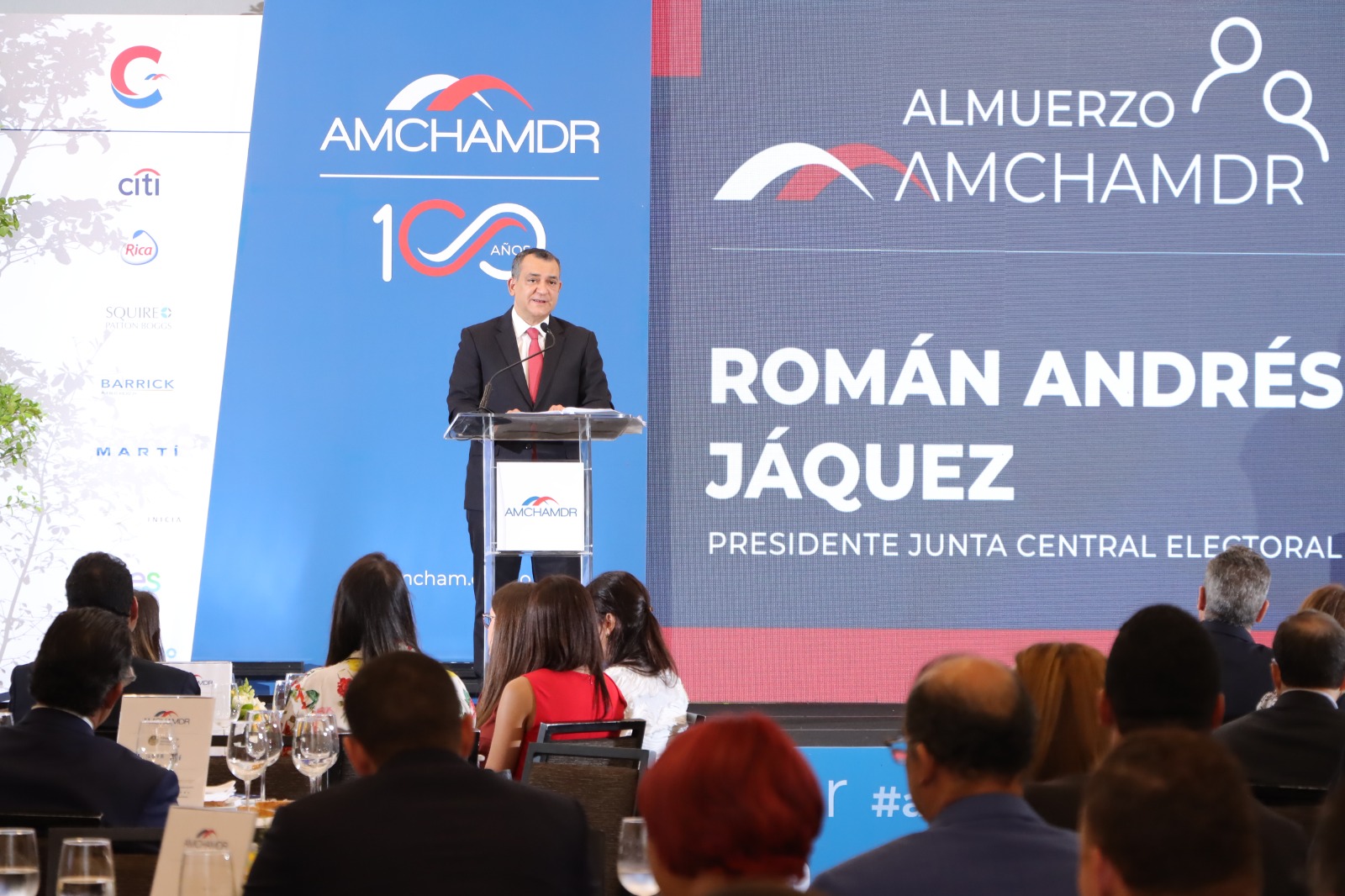 Presidente JCE, Román Jáquez Clausura Ciclo de Candidatos AMCHAMDR